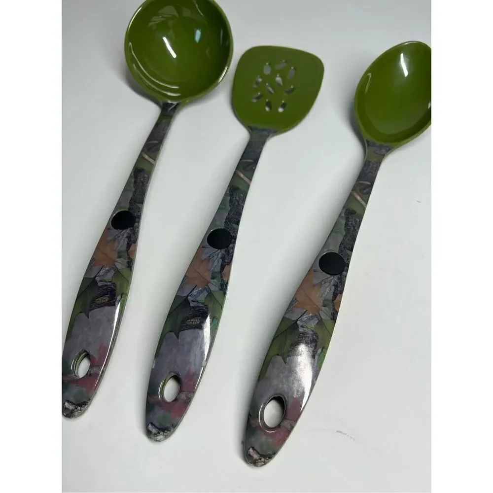 Camo Melamine Utensil Set Three (3) Pieces CB Outdoor